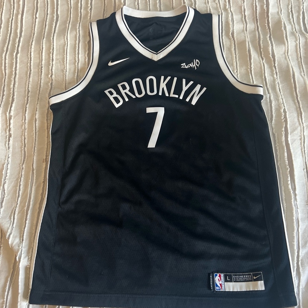 Nike Black Brooklyn Basketball Jersey large